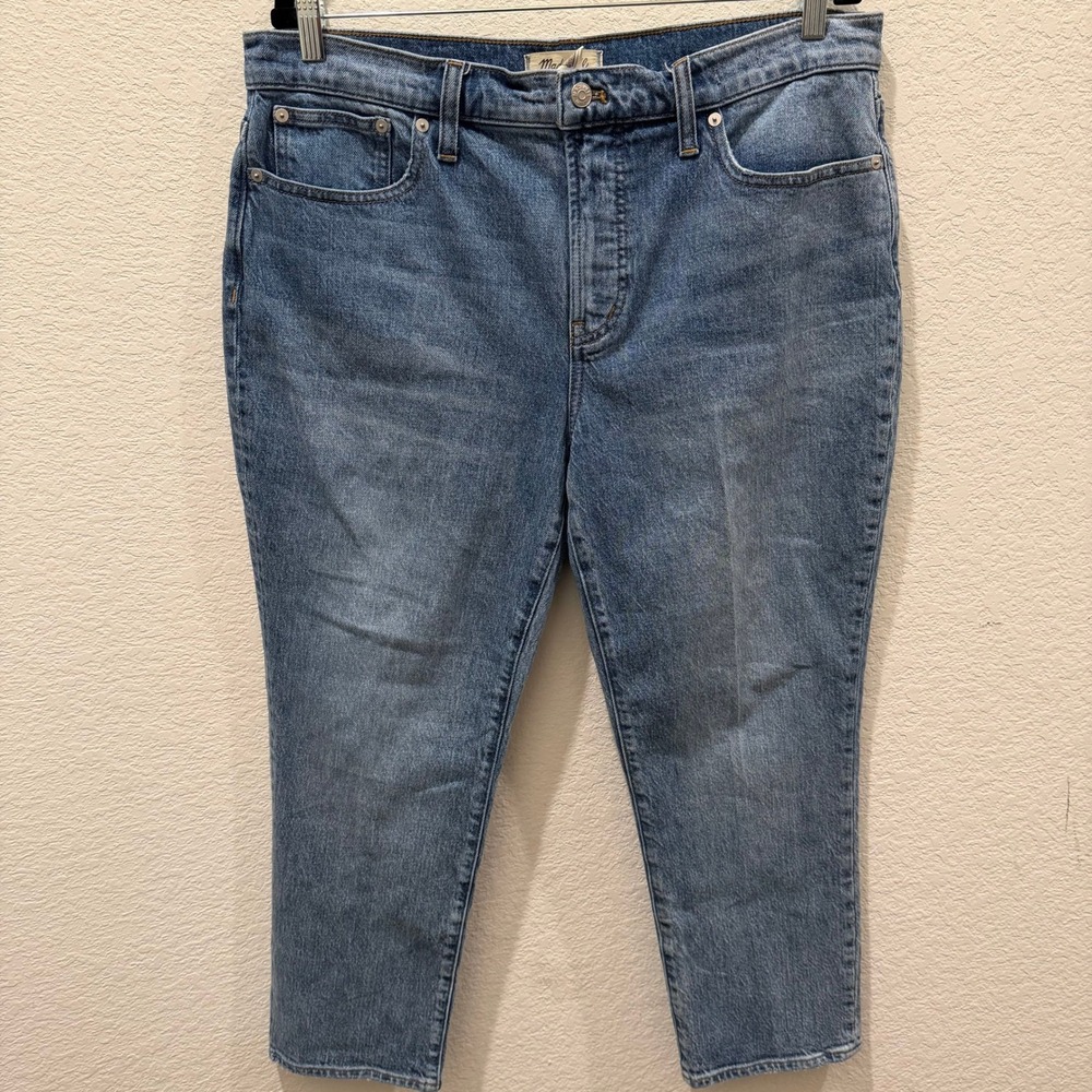 Madewell The Perfect Vintage Jean Medium Wash Tapered High Rise Denim 32P